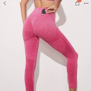 Hot pink leggings size Small